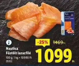 Lidl NAUTICA Füstölt lazacfilé ajánlat