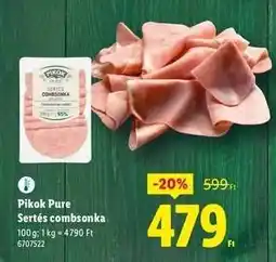 Lidl PIKOK PURE Sertés combsonka ajánlat