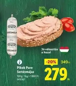 Lidl PIKOK PURE Sertésmájas ajánlat