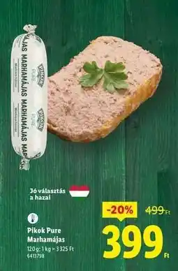 Lidl PIKOK PURE Marhamájas ajánlat