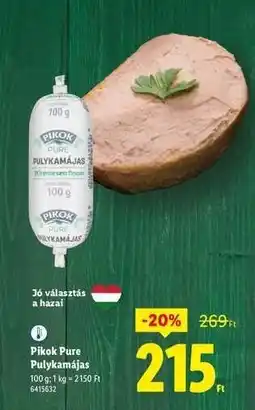 Lidl Pikok Pure Pulykamájas ajánlat