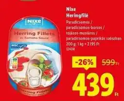 Lidl NIXE Heringfilé ajánlat