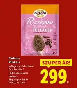Lidl Cerbona Rizskása ajánlat