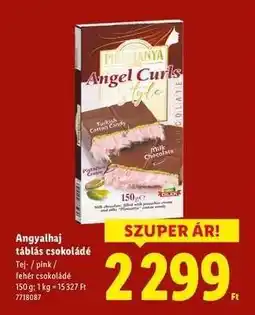 Lidl Angyalhaj táblás csokoládé ajánlat