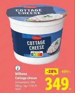 Lidl MILBONA Cottage cheese ajánlat