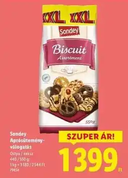 Lidl SONDEY Aprósütemény-válogatás ajánlat