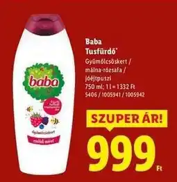 Lidl BABA Tusfürdő ajánlat