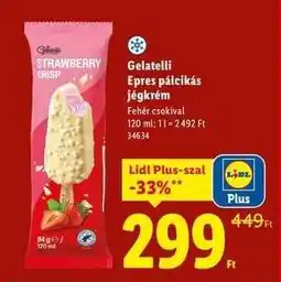Lidl GELATELLI Epres pálcikás jégkrém ajánlat