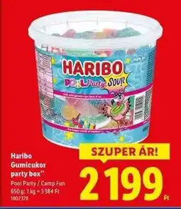 Lidl Haribo Gumicukor party box ajánlat