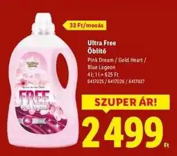 Lidl ULTRA FREE Öblítő ajánlat