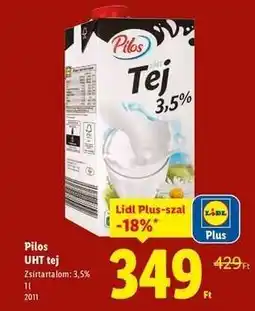 Lidl Pilos UHT tej ajánlat