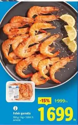 Lidl Fehér garnéla ajánlat