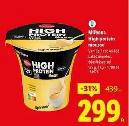 Lidl MILBONA High Protein Mousse ajánlat