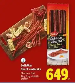 Lidl SOL&MAR Snack rudacska ajánlat