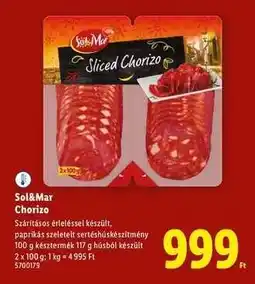 Lidl SOL&MAR Chorizo ajánlat