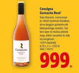 Lidl CONSIGNA Garnacha Rosé ajánlat