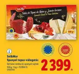 Lidl Sol&Mar Spanyol tapas-válogatás ajánlat