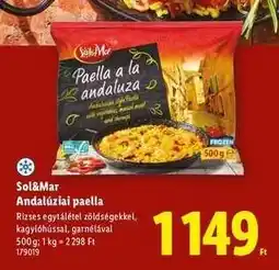 Lidl SOL&MAR Andalúziai paella ajánlat