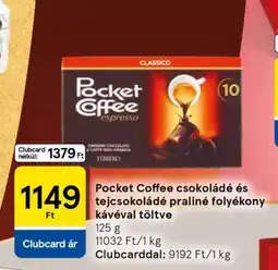 Tesco Pocket Coffee csokoládé ajánlat