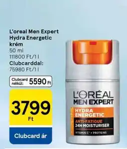 Tesco L'oreal Men Expert Hydra Energetic krém ajánlat