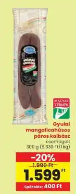 Spar Gyulai mangalicahúsos páros kolbász ajánlat