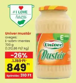 Spar UNIVER Mustár ajánlat