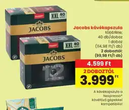 Spar Jacobs kávékapszula ajánlat
