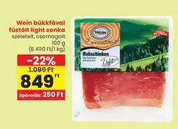 Spar Wein bükkfával füstölt light sonka ajánlat