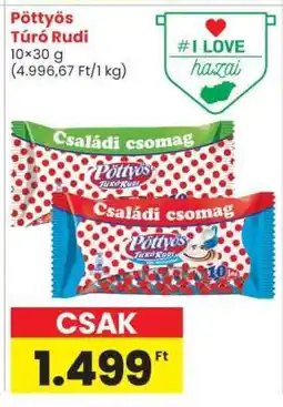 Spar PÖTTYÖS Túró Rudi ajánlat