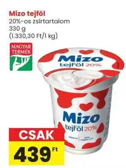 Spar MIZO Tejföl ajánlat