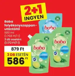 Spar Baba folyékony szappan utántöltő ajánlat