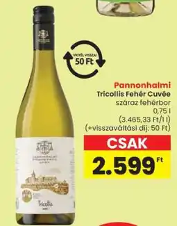 Spar Pannonhalmi Tricollis Fehér Cuvée ajánlat