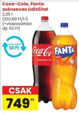 Spar Coca-Cola, Fanta szénsavas üdítőital ajánlat