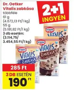 Spar DR OETKER Vitalis zabkása ajánlat