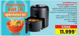 Spar GOURMETmaxx forró levegős sütő ajánlat