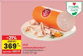 Spar eFeF csirkemellsonka ajánlat