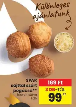Spar SPAR sajttal szórt pogácsa ajánlat
