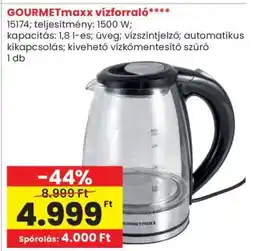 Spar GOURMETMAXX Vízforraló ajánlat
