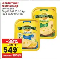 Spar Leerdammer szeletelt sajt ajánlat