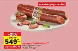 Spar Aranyosi házi kolbász ajánlat