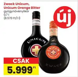 Spar Zwack Unicum, Unicum Orange Bitter ajánlat
