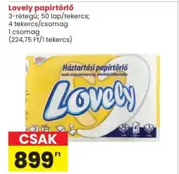 Spar Lovely papírtörlő ajánlat