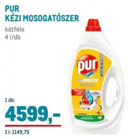 Metro Pur kézi mosogatószer ajánlat
