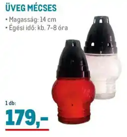 Metro Üveg mécses ajánlat