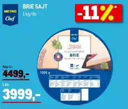 Metro Metro Chef Brie Sajt ajánlat