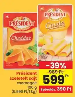 Spar Président szeletelt sajt ajánlat