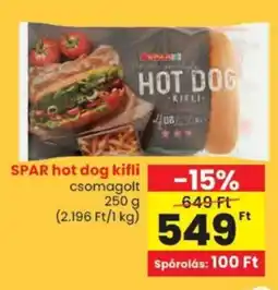 Spar SPAR hot dog kifli ajánlat