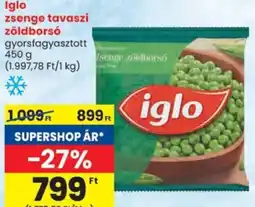 Spar Iglo zsenge tavaszi zöldborsó ajánlat