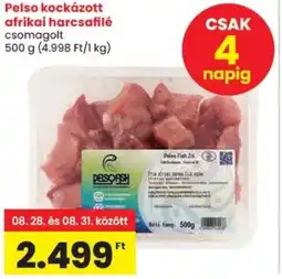Spar Pelso kockázott afrikai harcsafilé ajánlat