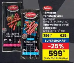 Spar Regnum Hámozott frankfurti virsli ajánlat